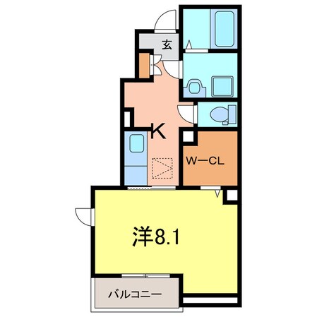 グランメゾン一ツ木Ⅰの物件間取画像